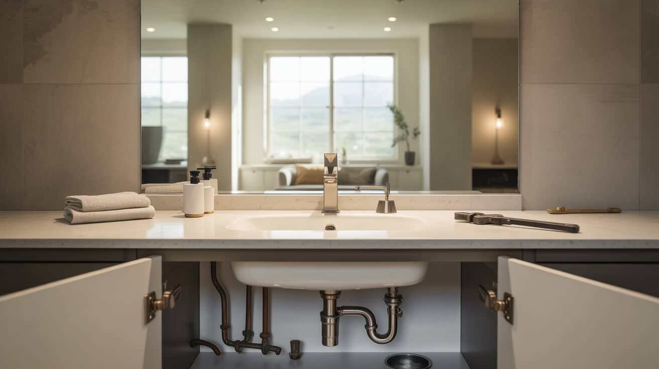 bathroom sink blockage removal