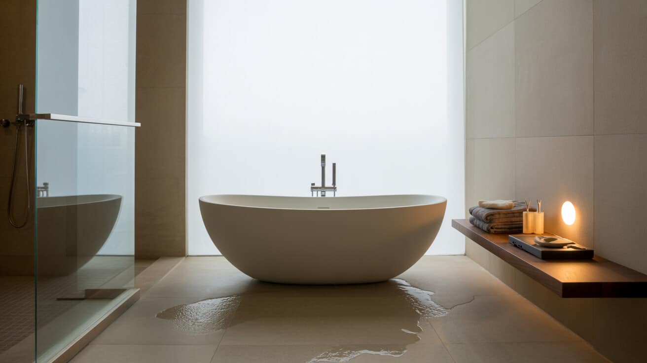 blocked bath shower fix