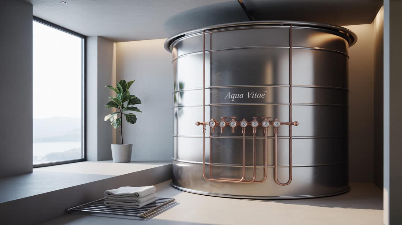 cold water storage tank installation