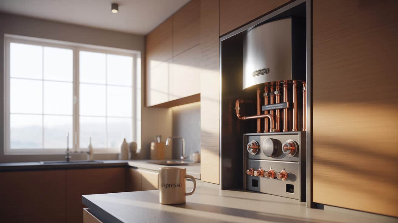 conventional boiler installation