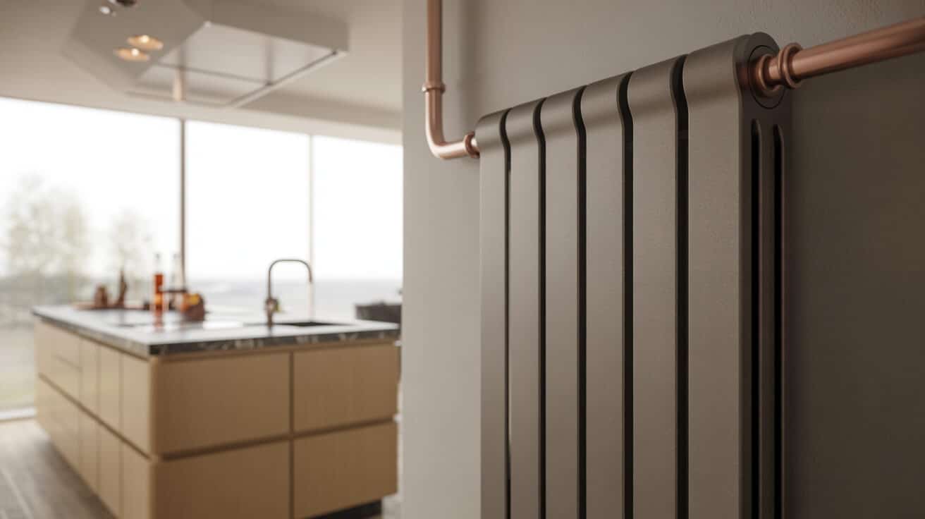 designer radiator installation