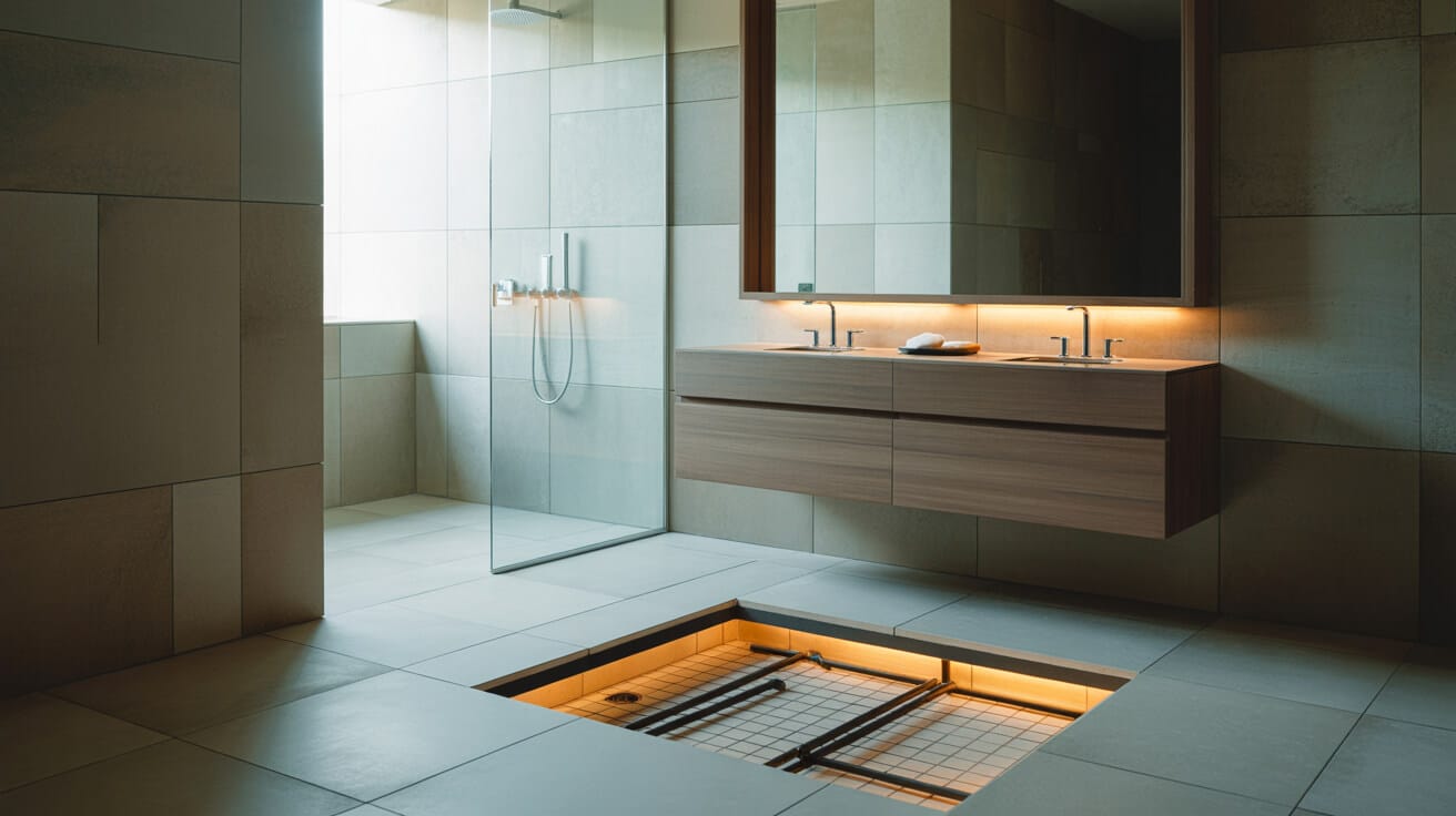 floating floor underfloor heating