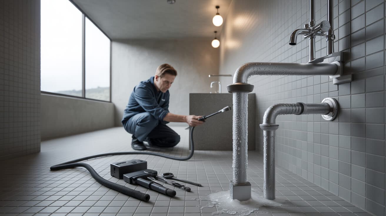 frozen condensate pipe repair