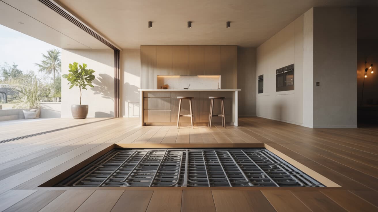 heat pump underfloor heating
