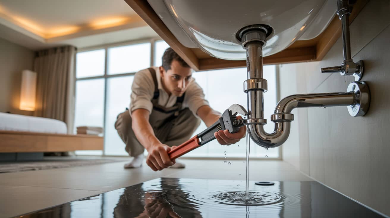 hot water airlock fix