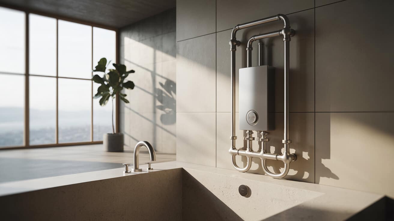 immersion heater installation