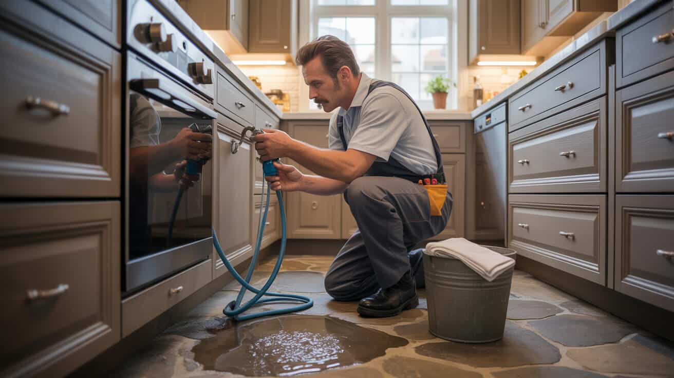 leaking dishwasher hose repair