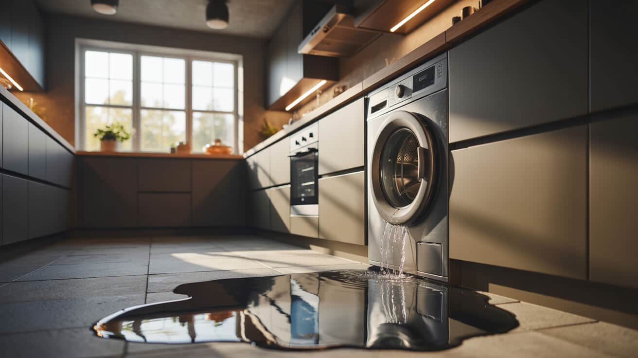 leaking washing machine connection