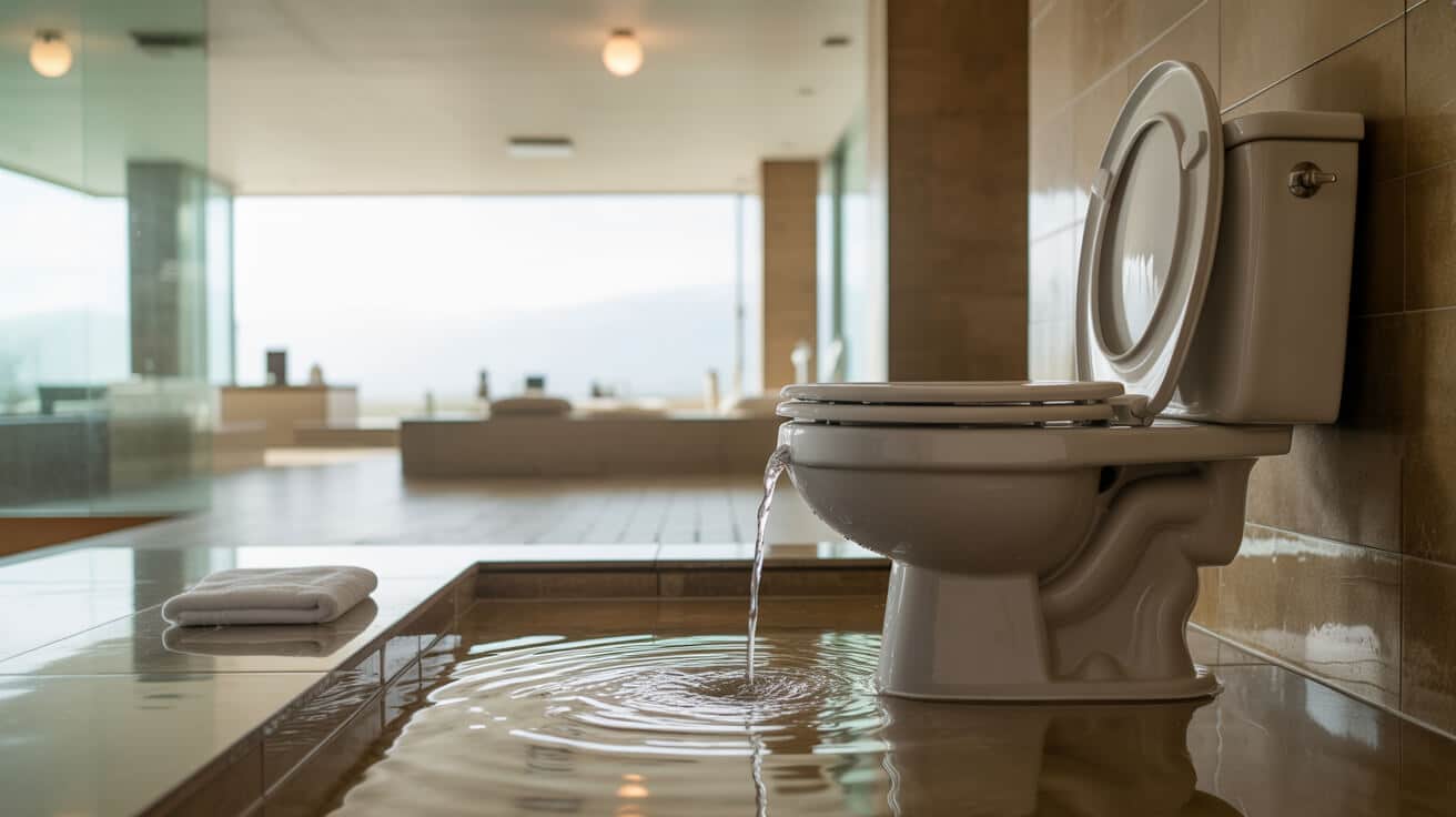 overflowing toilet emergency