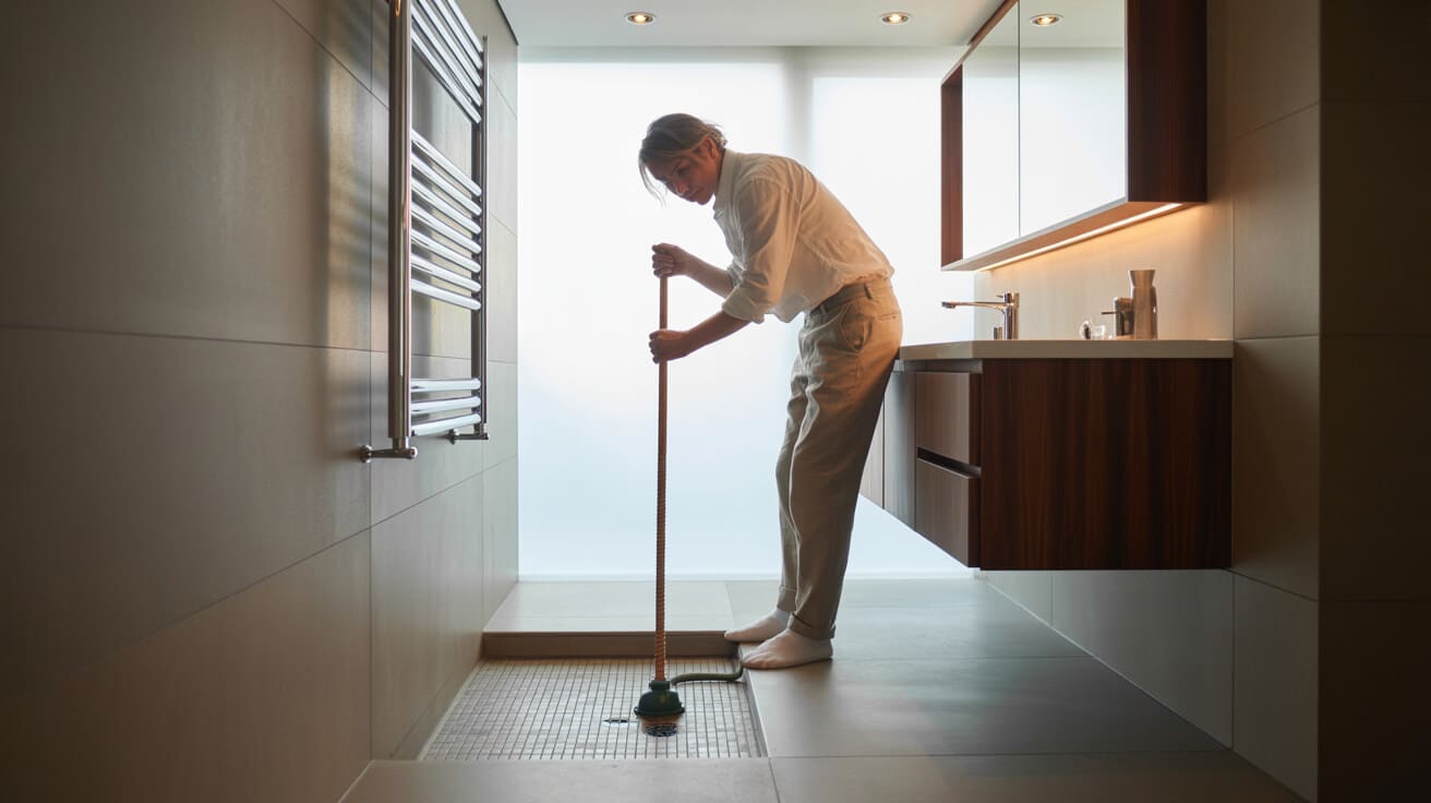 plunger snake drain unblocking