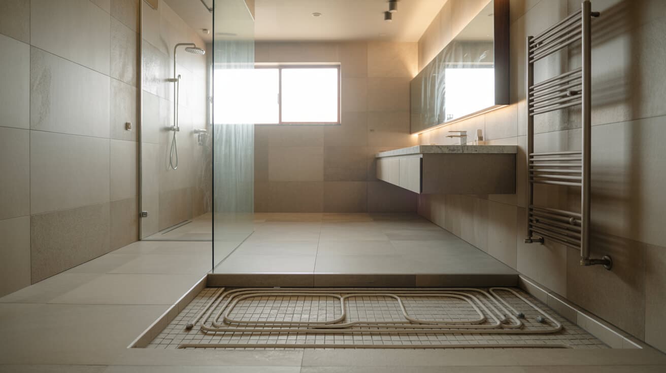 screeded underfloor heating