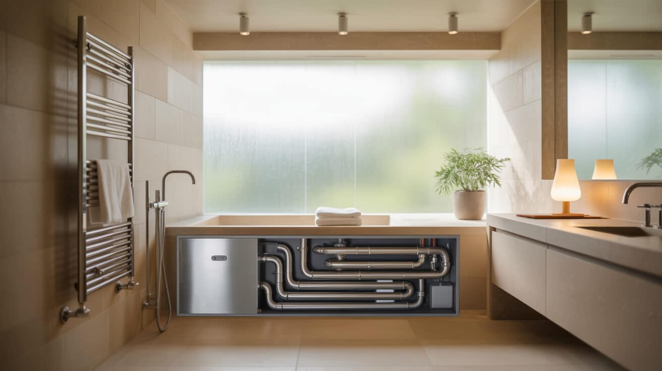 secondary return hot water system
