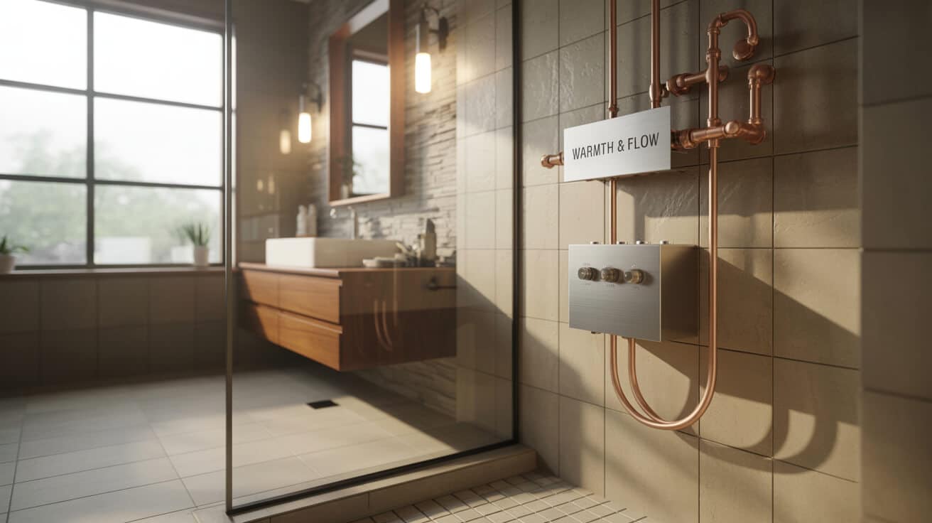 shower pump installation