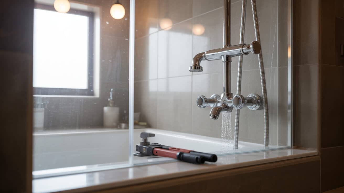 shower running cold fix