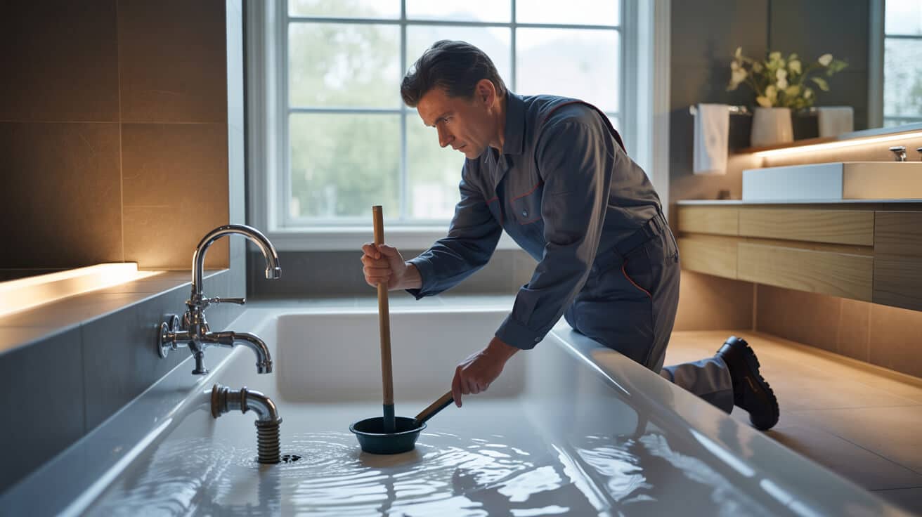 sink and bath blockage removal