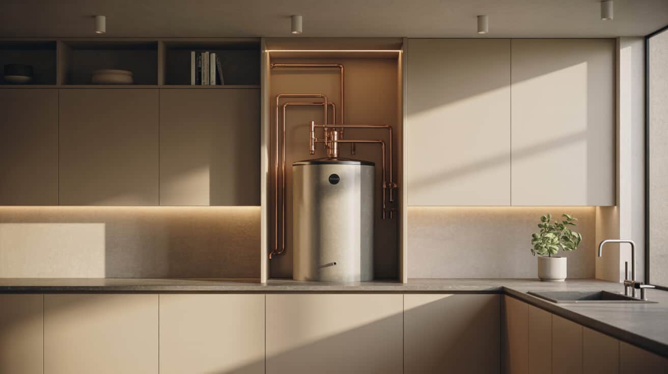 thermal store hot water system