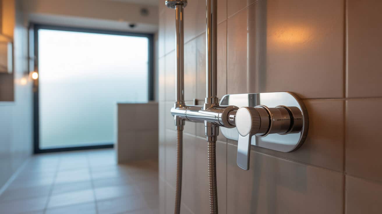 thermostatic shower installation