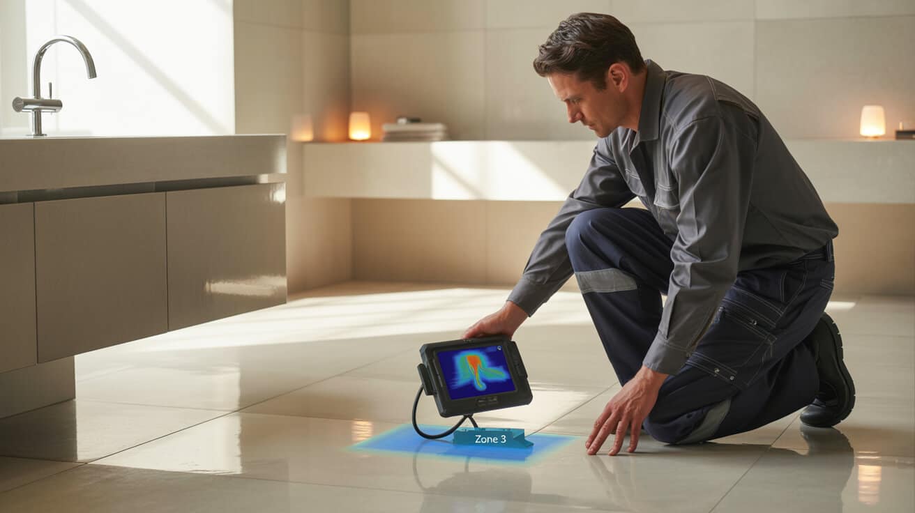 underfloor heating cold zone diagnosis