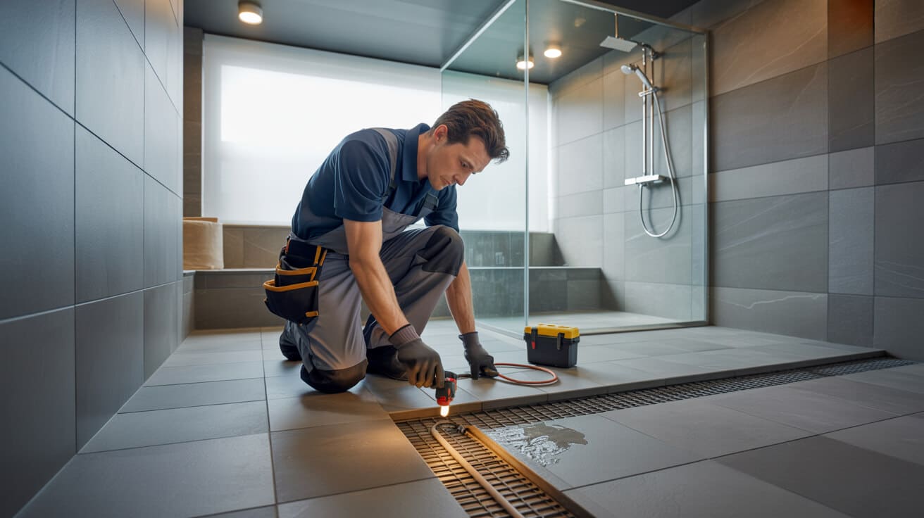 underfloor heating pipe leak repair