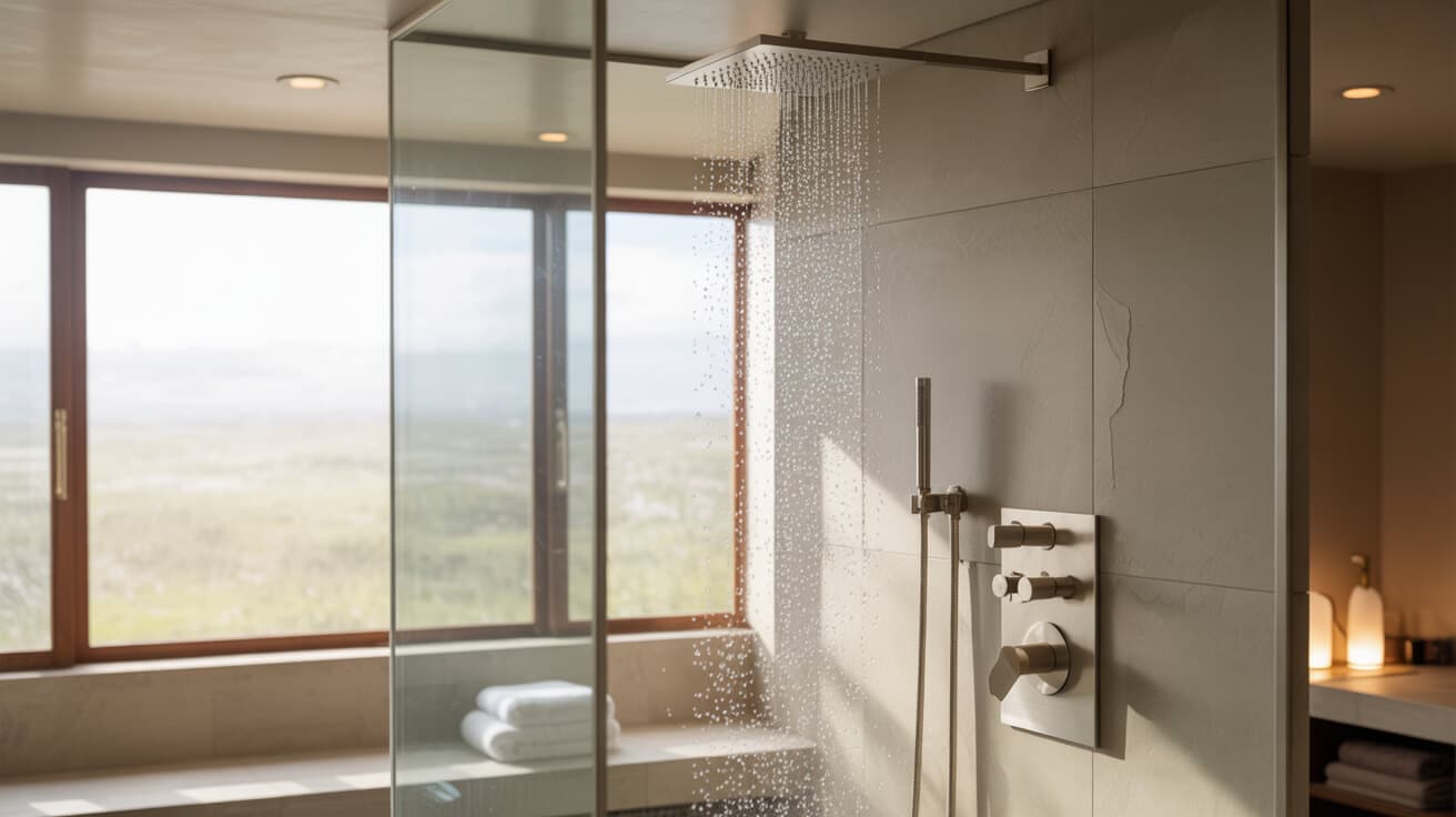 walk-in shower installation