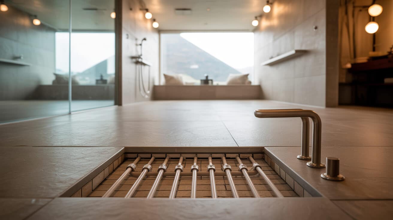 water pipe underfloor heating design