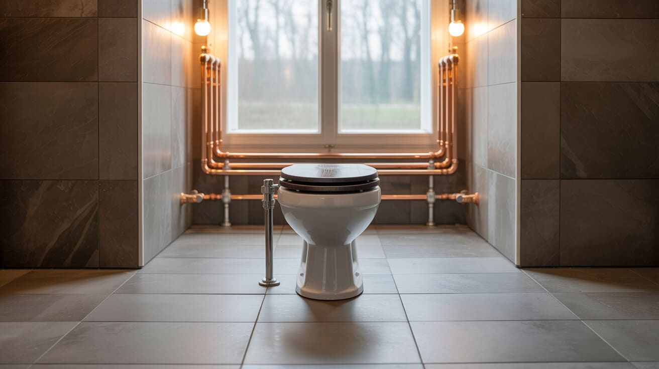 WC pan cistern installation